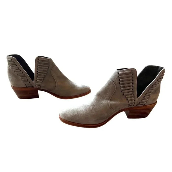 Vince Camuto Pevista Gray Booties Size 6.5 - Picture 1 of 9